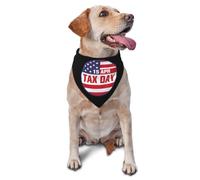 Bandana pour Chien Date Limite pour Déclarer Ses Impôts : 15 Avril Toilettage des Animaux De Compagnie Mode Vêtements, pour Petite, Moyenne Et Grande Taille, Photo Prises, Chats, 70x30cm