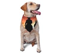 Bandana pour chien de cowboy Texas - Accessoires pour chiens de petite et moyenne taille - Accessoire photo - Bandana triangulaire réglable - Lavable - Pour chien