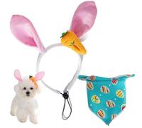 Bandana pour chien de Pâques - Accessoire de foulard réglable avec design mignon - Petit et moyen - Accessoire de mode pour chiot pour les vacances saisonnières - Confortable