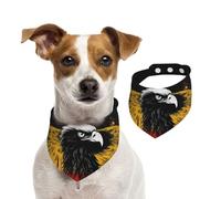 Bandana pour chien - Drapeau de l'Allemagne - Écharpe réglable pour animaux domestiques - Bandana lavable double face en coton - Triangle - Pour chiens et chats - Accessoires de costume pour chiot