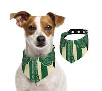Bandana pour chien - Drapeau irlandais américain - Écharpe réglable pour animaux de compagnie - Bandana lavable double face en coton - Écharpe triangulaire pour chien et chat - Accessoires de costume