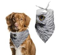 Bandana pour chien Eagle Sketching an Eagle - Écharpe triangulaire lavable et réglable - Écharpe respirante pour animaux de compagnie de petite, moyenne et grande taille