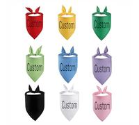 Bandana pour Chien, Écharpe Personnalisée avec Le Nom De Vos Animaux De Compagnie, Bandana Personnalisé Brodé pour Chien, Écharpe Triangulaire Lavable, Nœuds Papillon pour Animaux De Compagnie