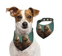Bandana pour chien - Écharpe réglable pour animaux domestiques - Bandana lavable double face en coton triangulaire pour chiens et chats - Accessoires de costume pour chiot - Taille S