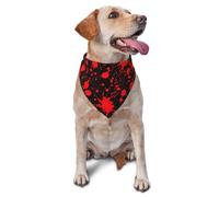 Bandana pour Chien Éclaboussures De Sang Halloween Bavoirs pour Chien | Animaux de Compagnie Bandana Pets respirant Triangle Dog Scarf Pour Chiens Chats Chiot