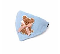 Bandana pour Chien en Polyester Réglable, S, Ours et nœud Papillon | Fermeture à boucle, Accessoire textile chien, Usage toute saison, Pour photographes animaliers