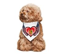 Bandana pour Chien et Chat avec Ailes du Drapeau américain et Armoiries du Sénégal, écharpe d'été pour Petits, Moyens et Grands Chiens, Respirant, Doux et Confortable, 30 x 70 cm