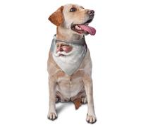 Bandana pour chien et chat avec motif Père Noël et neige - Accessoire pour photos de petite et moyenne taille - Bandana triangulaire réglable - Lavable - Pour chien