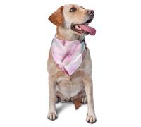 Bandana pour chien et chat - Motif orchidée et papillon - Accessoire pour photos de petite et moyenne taille - Bandana triangulaire réglable - Lavable - Pour chien