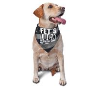 Bandana pour Chien Fets Luck, Tu As Mal Lu, n'est-Ce Pas ? Triangulaire pour Animaux Mode Bavoirs pour Chien, pour Petite, Moyenne Et Grande Taille, Fêtes, Photo Prises, 70x30cm