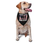 Bandana pour Chien Fier Vétéran De L'Opération Tempête du Désert Triangulaire pour Animaux Accessoires Écharpe pour Le Cou, pour Petite, Moyenne Et Grande Taille, Chats, Photo Prises, 70x30cm