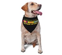 Bandana pour Chien First Aviation Brigade Vietnam Veteran Décorer Bavoirs Triangulaires Respirant Bandana Pets pour Petit Moyen Grand Chiens Chats Chiot 30X70Cm