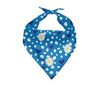 Bandana pour Chien Fleur Cœur d'amour Triangle Dog Scarf Décorer Bavoirs pour Chien Chat Écharpe Triangulaire pour Accessoires Chiens Chats Chiot