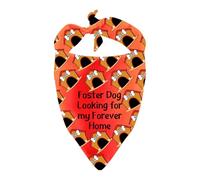 Bandana pour chien Foster Dogs Looking for My Forever Home Triangle Écharpe pour chien Adoption Cadeau pour chien (My Forever Home)