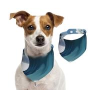 Bandana pour chien géant Monstres dans les vagues - Mouchoir lavable pour chien de petite et grande taille pour fille ou garçon, accessoires pour animaux de compagnie