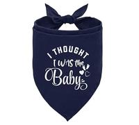 Bandana pour chien « I Thought I was Baby Dog » - Annonce de grossesse - Bandana pour chien de petite et moyenne taille - Accessoires pour les amoureux des chiens de compagnie (B13)