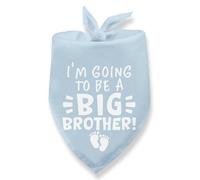 Bandana pour chien « I'm Going to Be a Big Brother » - Annonce de grossesse - Annonce de grossesse - Annonce de grossesse - Annonce de bébé - Écharpe pour chats et chiens de petite et moyenne taille