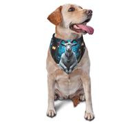 Bandana pour Chien imprimé chèvre méditant, écharpe Triangulaire réglable, Bavoir pour Animal de Compagnie, Foulard pour Chat, Foulard Lavable pour Chiot, pour Anniversaire, fête de Vacances