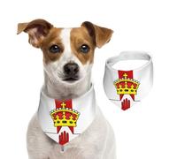 Bandana pour chien imprimé drapeau de l'Irlande du Nord - Écharpe réglable en coton pour chien pour les vacances et l'extérieur