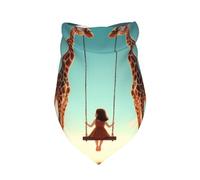 Bandana pour Chien imprimé Girafe, 1 Paquet, écharpe Triangulaire de qualité supérieure, Lavable, Accessoire d'anniversaire pour Animaux de Compagnie, pour Grands Chiens Neutres