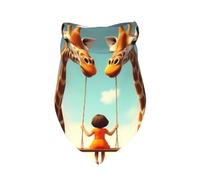 Bandana pour Chien imprimé Girafe Swing1, 1 Paquet, écharpe Triangulaire de qualité supérieure, Lavable, Accessoires pour Animaux de Compagnie d'anniversaire pour Grands Chiens Neutres