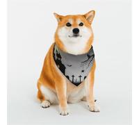 Bandana pour Chien imprimé « Joyeux Halloween », Bandana Triangulaire Ajustable pour Chiens et Chats - Taille S