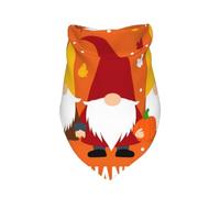 Bandana pour Chien imprimé « Joyeux Thanksgiving » avec Trois Nains de Jardin, 1 Paquet, écharpe Triangulaire de qualité supérieure, Lavable, Accessoires pour Animaux de Compagnie d'anniversaire, pou