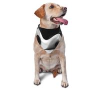 Bandana pour Chien imprimé Sculpture Noir et Blanc, écharpe Triangulaire réglable, Bavoir pour Animal de Compagnie, Foulard pour Chat, Foulard Lavable pour Chiot, pour Anniversaire, fête de Vacances