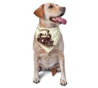 Bandana pour Chien imprimé Train, écharpe Triangulaire réglable, Bavoir pour Animal de Compagnie, Foulard pour Chat, Foulard Lavable pour Chiot, pour Anniversaire, fête de Vacances
