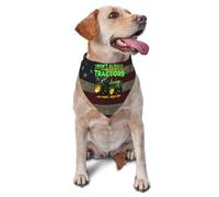 Bandana pour Chien Je Ne M'Arrête Pas Toujours De Regarder Les Tracteurs. Triangle pour Animaux De Compagnie Unique Bavoirs pour Chien, pour Fêtes, Photo Prises, 70x30cm