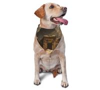 Bandana pour chien, la pyramide du monde perdu, respirant, réglable et lavable, en polyester pour chiens et chats de petite, moyenne et grande taille, doux au quotidien