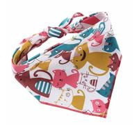 Bandana pour chien lavable en coton triangulaire pour chien imprimé chat coloré bandana pour chiens ou chats