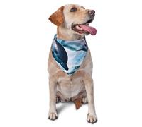 Bandana pour chien mignon dauphin pour animaux de compagnie pour chiens de petite et moyenne taille, accessoire photo, bandanas triangulaires pour animaux de compagnie, bavoir réglable pour chiot