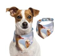 Bandana pour chien mignon en forme d'oie pour animaux de compagnie, bandanas lavables double face pour animaux de compagnie, foulard triangulaire en coton pour chien, chats, écharpes pour chiot