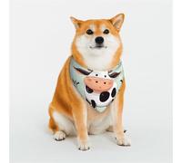 Bandana pour chien mignon vache à pois grande taille réglable triangle bavoirs double foulard réversible lavable mouchoir quotidien pour chien de taille moyenne et grande chat cadeau
