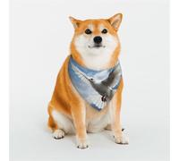 Bandana pour chien - Motif colombe de la paix - Bandana réglable pour animaux de compagnie - Écharpe triangulaire douce et respirante pour chats de petite, moyenne et grande taille