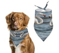 Bandana pour chien motif flamant rose - Réglable - Doux et lavable - En polyester - Léger et respirant - Pour chiens, chats, chiots - Convient pour les vacances, les anniversaires
