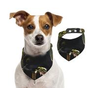 Bandana pour chien, motif panda, arbre pour animaux de compagnie, bandanas lavables double face pour animaux de compagnie, foulard triangulaire en coton, écharpes pour chiens, chats, écharpes pour