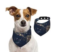 Bandana pour chien Motif Terre de l'espace extérieur Écharpe réglable pour animaux de compagnie Bandanas lavables double face en coton Triangle Bavoir pour chien et chats Accessoires de costume pour