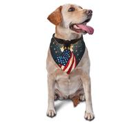 Bandana pour Chien North American Bald Eagle1 Print Birthday Party Écharpe Triangulaire Chat Bandana Pets pour Séances Photo Chiens Chats Chiot 30X70Cm