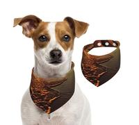 Bandana pour chien Orange Sunrise Beach Écharpe réglable pour animaux de compagnie Bandanas lavables double face pour animaux de compagnie Foulard triangle en coton Écharpe pour chien Chats Foulards