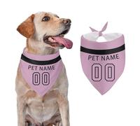 Bandana pour Chien personnalisé avec nom et numéro personnalisé Foulard pour Chien A18