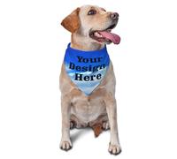 Bandana pour Chien, Personnalisé avec Photo/Texte De Vos Animaux De Compagnie, Bandana Personnalisé pour Chien, Écharpe Triangulaire Lavable, Nœuds Papillon pour Animaux De Compagnie Et Chats De