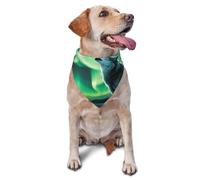 Bandana pour chien Pride - Loup hurlant aurore - Bandana en polyester respirant pour chiens de petite, moyenne et grande taille - Réglable et lavable - Accessoire pour garçon, fille, chiot et chat