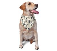 Bandana pour Chien Simple imprimé tête de chèvre, Ajustable, Mignon, pour Chat et Chien, Foulard Triangulaire, Bavoir, écharpe, Mouchoir, Accessoires