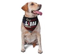 Bandana pour Chien Support Squad Head and Neck Cancers Awareness Décorer Bavoirs pour Chien Animaux De Compagnie Bavoirs Triangulaires pour Chiens Chats Chiot Party Dress Up 30X70Cm