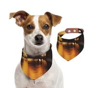 Bandana pour chien Tahiti Resort Sunset Peel Écharpe réglable pour animaux de compagnie Bandanas lavables double face en coton Triangle Bavoir pour chien Chats Foulard pour chiot Accessoires de