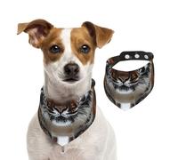 Bandana pour chien Tigers in The Snow - Réglable pour garçons et filles - Convient pour chats et chiens
