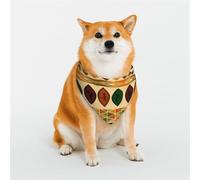 Bandana pour chien traditionnel africain de style bohème - Taille S - Réglable - Triangle - Double écharpe réversible - Lavable - Mouchoir quotidien pour chien de taille moyenne et grande - Cadeau