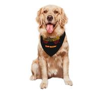Bandana pour Chien Vintage Butterfly Spain Spanish Flag Chat Écharpe Triangulaire Respirant Triangle Dog Scarf pour Party Dress Up Chiens Chats Chiot 30X70Cm